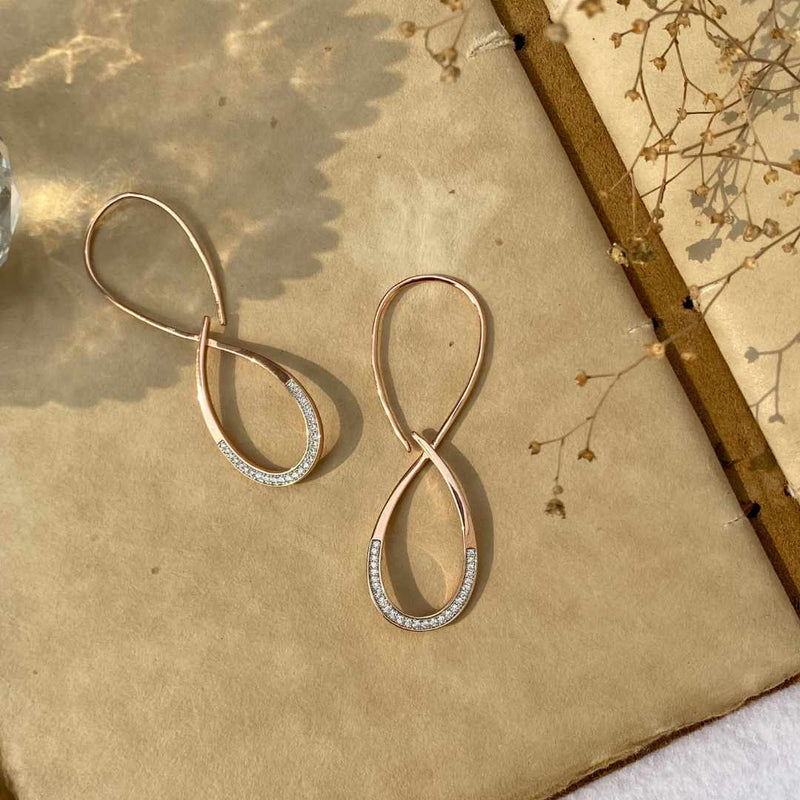 Infinity Silver Earrings