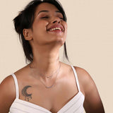 Marquise Double Layered Necklace