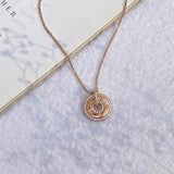 Roman Numerical Silver Pendant