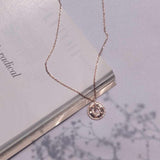 Roman Numerical Silver Pendant