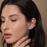 Allure Flower Cluster Silver Studs