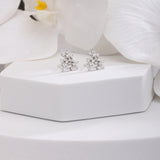 Allure Flower Cluster Silver Studs