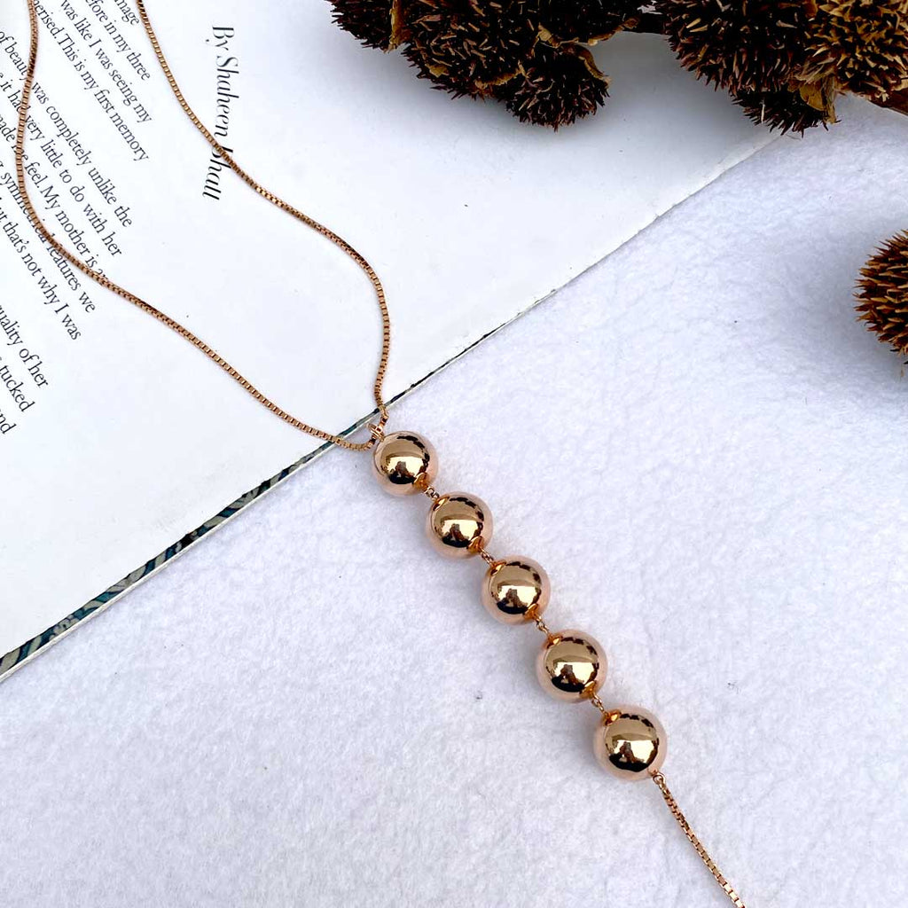 Ball Drop Long Necklace