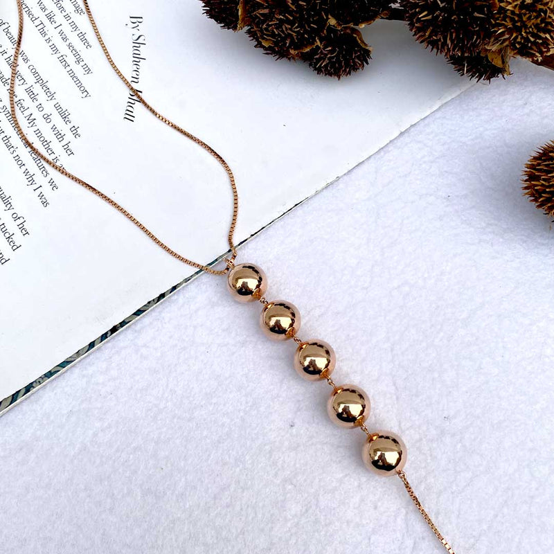 Ball Drop Long Necklace