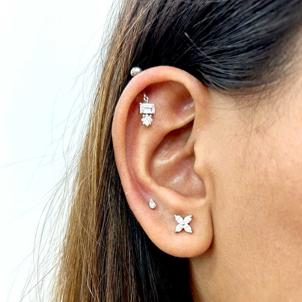 Bitsy Drop Helix Earrings