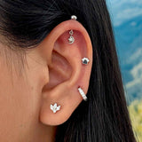 Paw Silver Studs