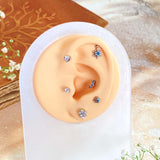 Dandelion Drop Helix Earrings