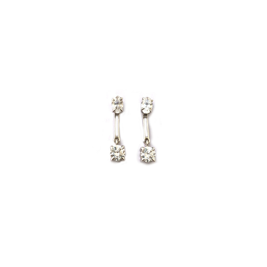 Dangly Silver Ear Jackets