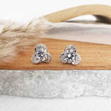 Eternity Circle Silver Earstuds