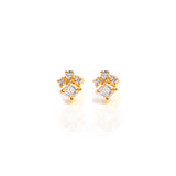 Glinty Silver Earstuds