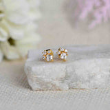 Glinty Silver Earstuds