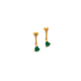 Heart Drop Helix Earrings