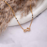 Heart Infinity Silver Mangalsutra