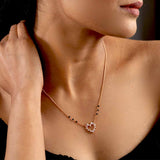 Heart Silver Mangalsutra
