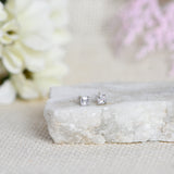 Mini Asscher Cut Studs