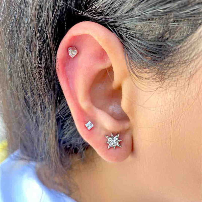 North Star Silver Studs