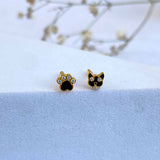 Puppy Silver Earstuds