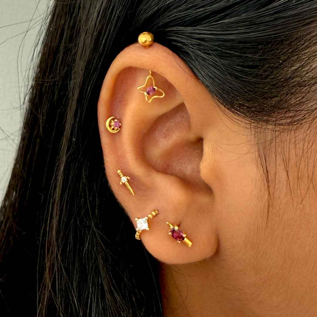 Regalia Silver Hoops