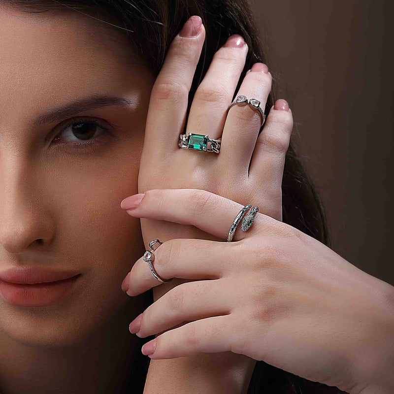 Serpent Silver Ring