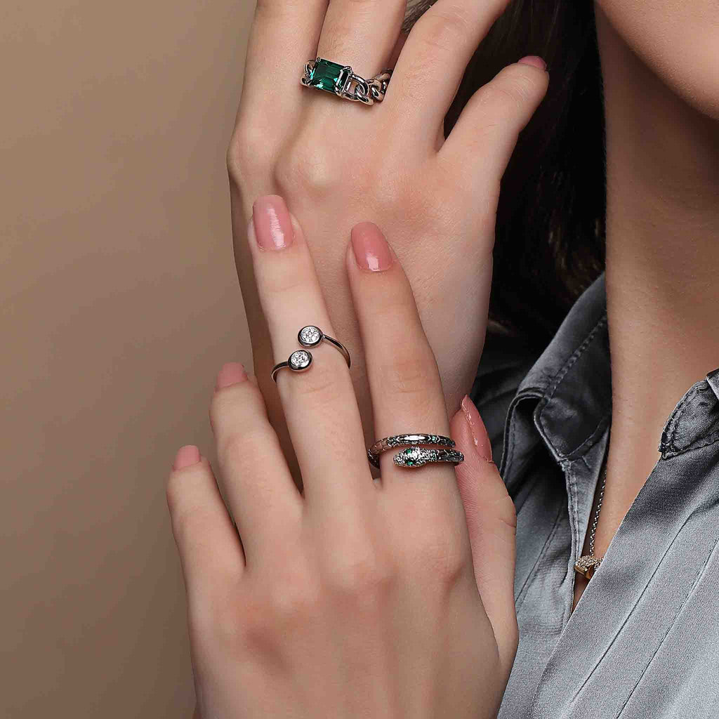 Serpent Silver Ring