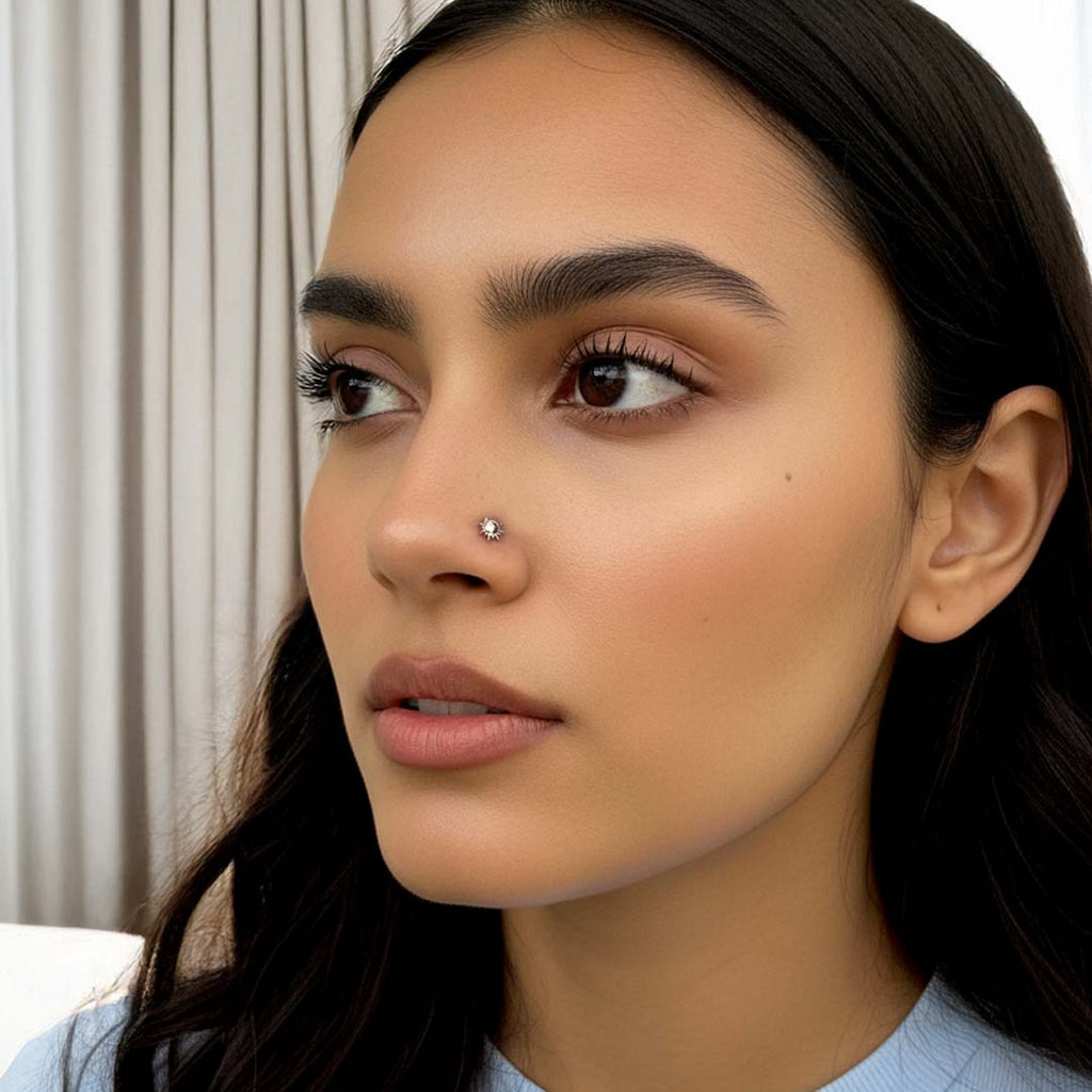 Sunshine Silver Nosepin