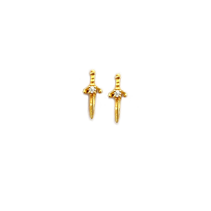 Sword Silver Studs