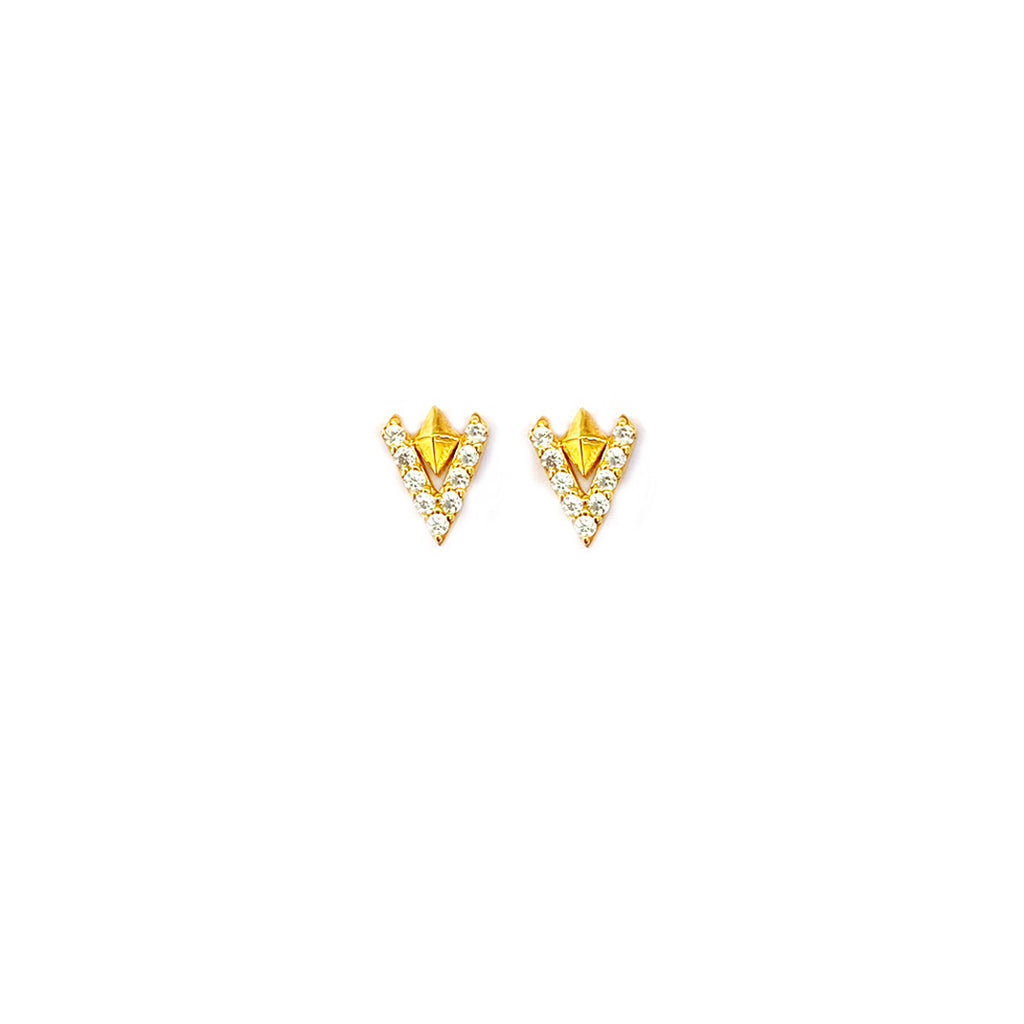 Vertex Silver Earstuds
