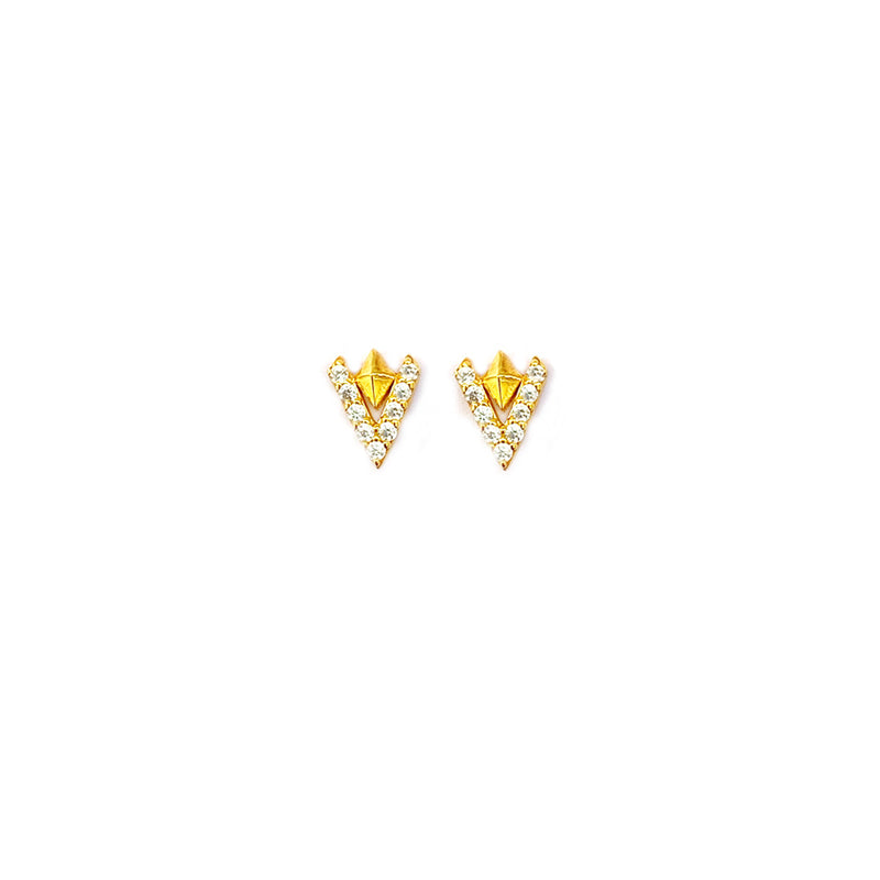 Vertex Silver Earstuds