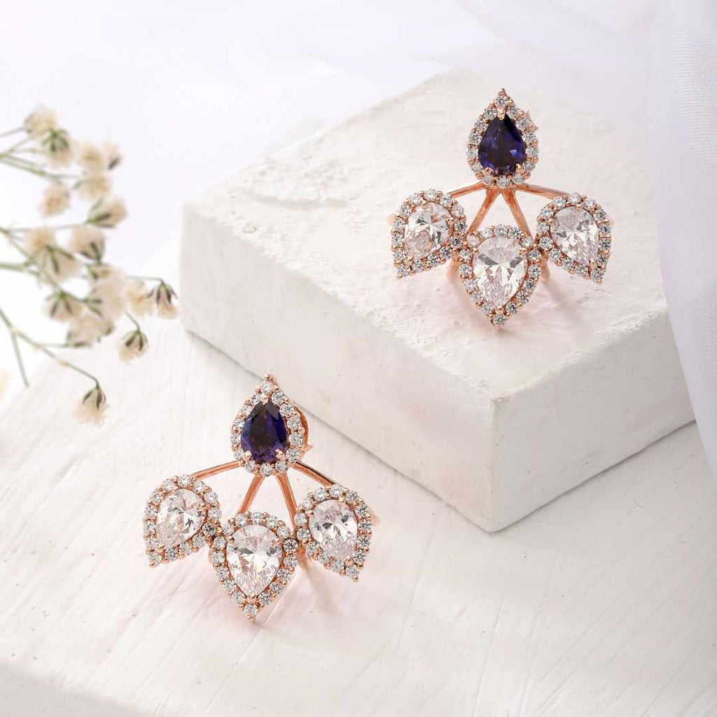 Pétale Silver Ear Jackets
