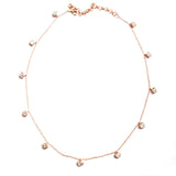 Airy Asscher Cut Zirconia Silver Necklace