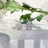 Allure Flower Cluster Silver Studs - Boldiful