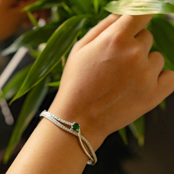 Silver bangle bracelet sale