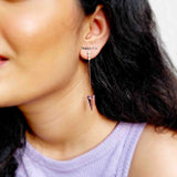 Arrow Silver Earrings - Boldiful