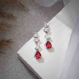 Asymétrique Pink Drop Earrings - Boldiful