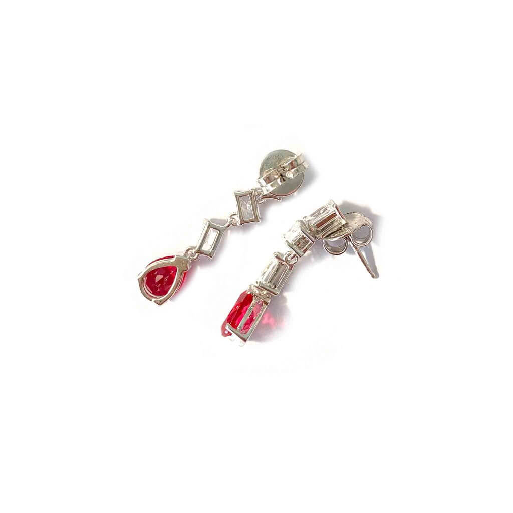Asymétrique Pink Drop Earrings - Boldiful