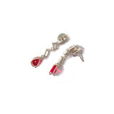 Asymétrique Pink Drop Earrings - Boldiful