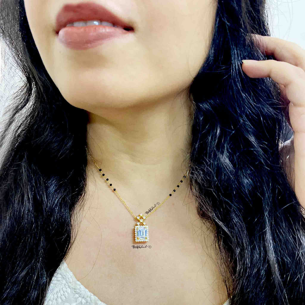 Auroral Classy Silver Mangalsutra - Boldiful
