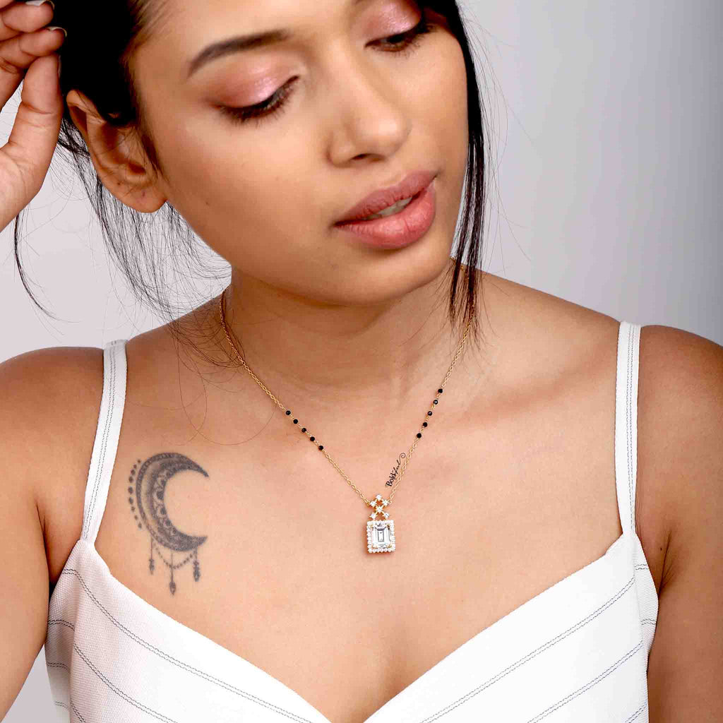 Auroral Classy Silver Mangalsutra - Boldiful