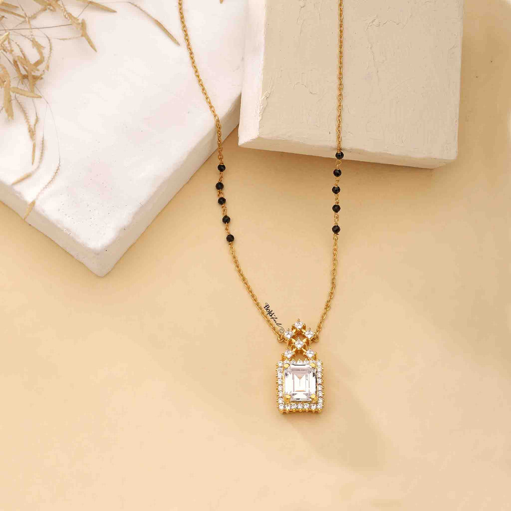 Auroral Classy Silver Mangalsutra - Boldiful