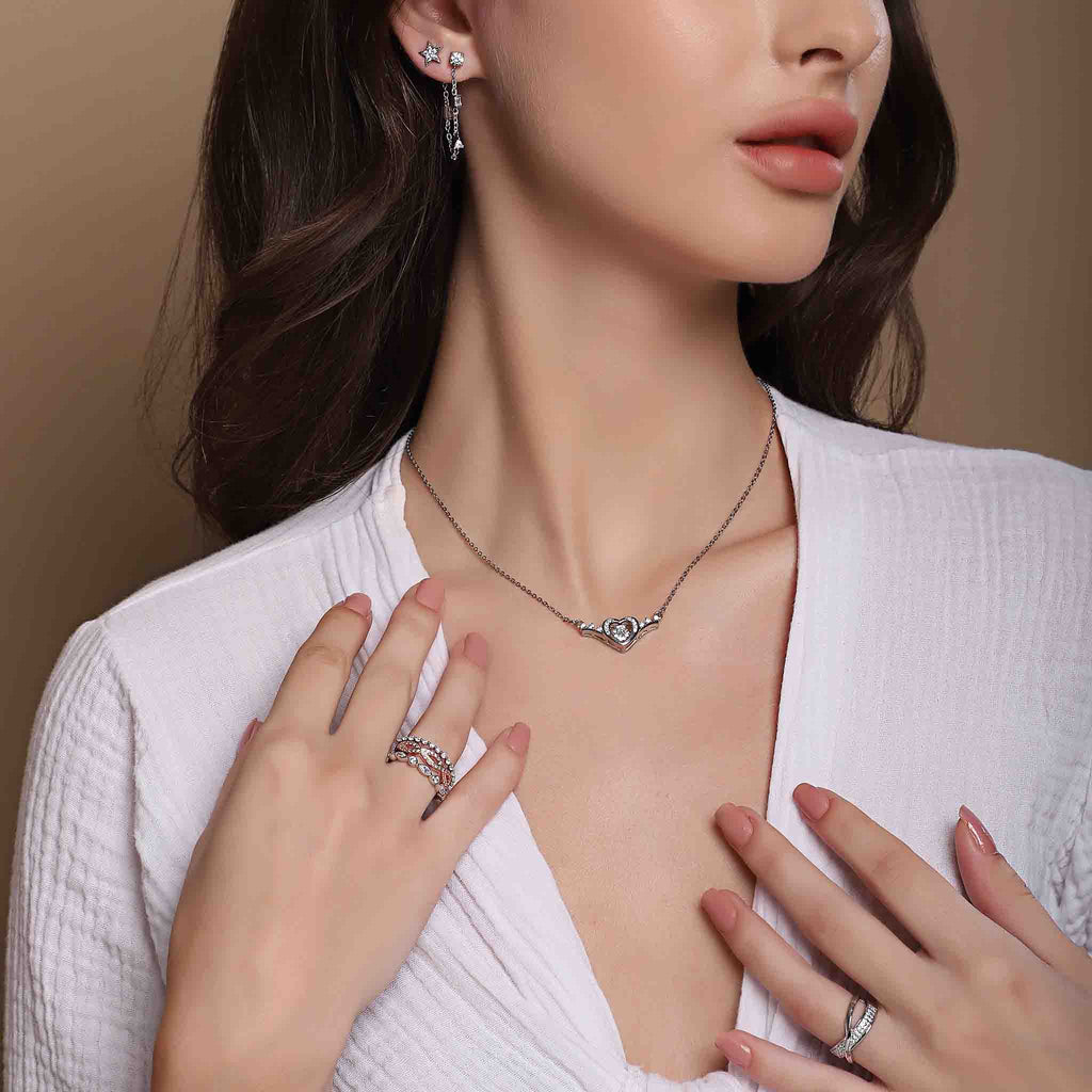 Avid Stackable Silver Bands- Boldiful