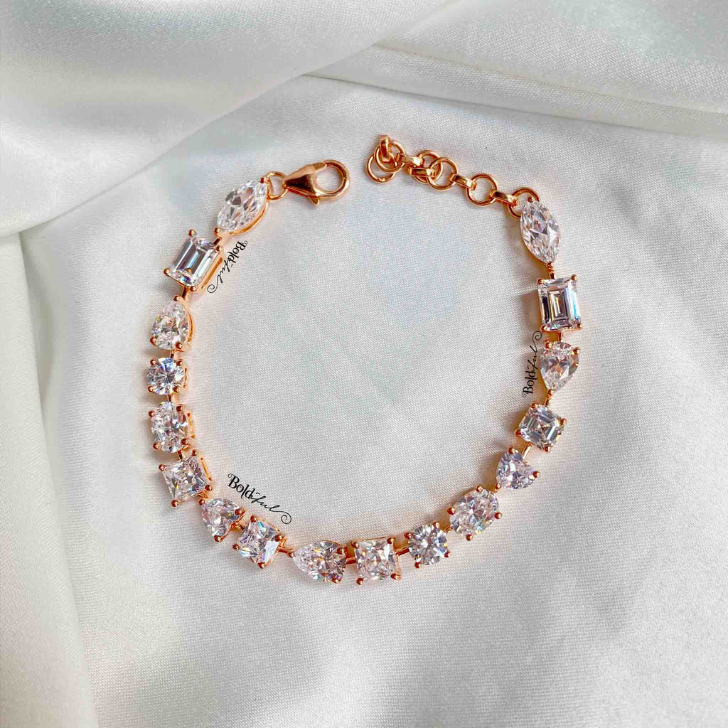 Beamy Silver Tennis Bracelet - Boldiful