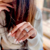 Beatific Solitaire Silver Ring - Boldiful