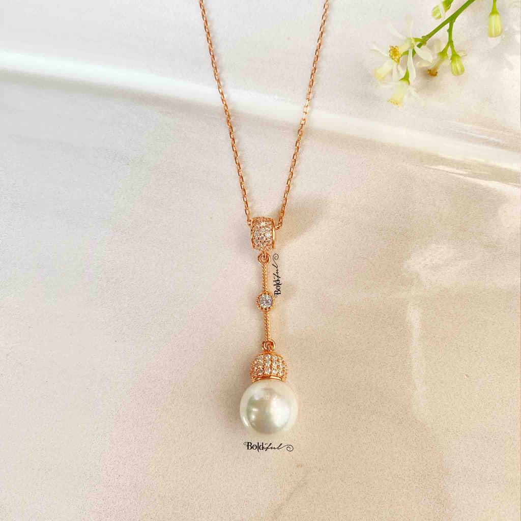 Birr Pearl Silver Pendant - Boldiful