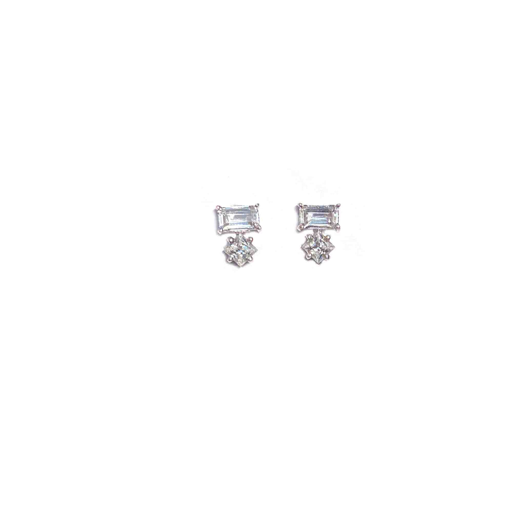 Bitsy Helix Silver Studs - Boldiful