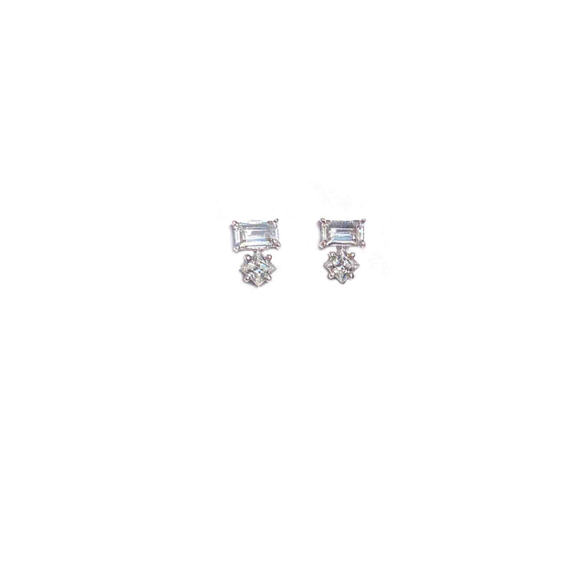 Bitsy Helix Silver Studs - Boldiful