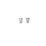 Bitsy Helix Silver Studs - Boldiful