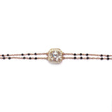Blaze Asscher cut Mangalsutra Bracelet - Boldiful