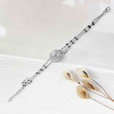 Blaze Asscher cut Mangalsutra Bracelet - Boldiful