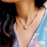 Blaze Asscher Cut Mangalsutra - Boldiful