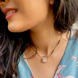 Blaze Asscher Cut Mangalsutra - Boldiful